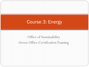 Course 3: Energy