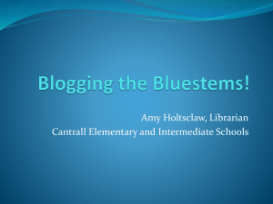 Blogging the Bluestem
