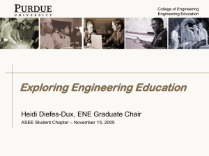 Summary of Purdue Engineering Self
