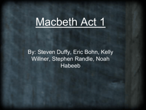 Themes of Macbeth Act 1