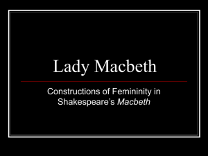Lady Macbeth - Constructions of femininity - macbeth-hci