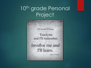 Personal Project PowerPoint