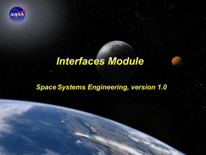 Interfaces Module - Space Systems Engineering