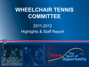 2012 WHEELCHAIR TENNIS COMMITTEE