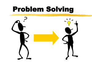 Problem Solving - Cal State L.A. - Cal State LA