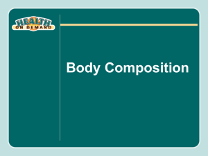 Explain the various methods of body composition