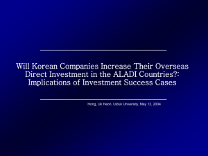 II. What Promoted Korean Companies to Invest in LAC?