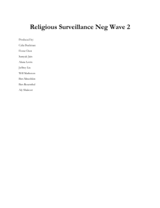 Religious Surveillance Neg Wave 2 - University of Michigan Debate