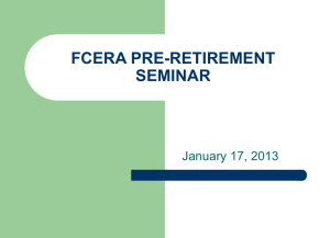 fcera pre-retirement seminar