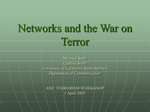 Networks and The War on Terror