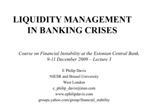 liquidity management in banking crises