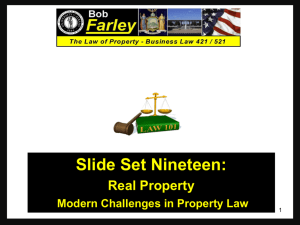 The Law of Eminent Domain and Takings