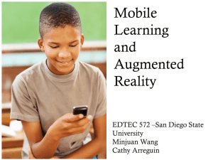 Mobile Learning and Augmented Reality