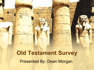 Old Testament Survey Part One