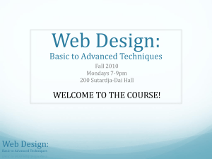 Lecture_1 - Web Design