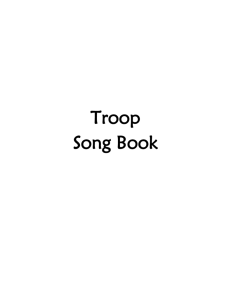 Troop Song Book