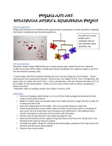 physics and art: rotational motion & equilibrium project