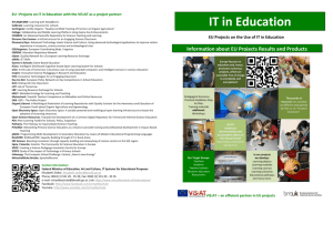 EU –Projects on IT in Education with the ViS:AT as