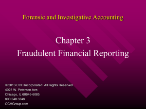 Forensic and Investigative Accounting Chapter 1