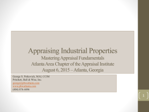 George Petkovich Industrial Properties 2015 Program