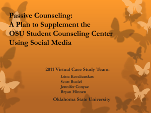 Passive Counseling: - Student Affairs