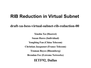 RIB Reduction in Virtual Subnet draft-xu-bess-virtual-subnet