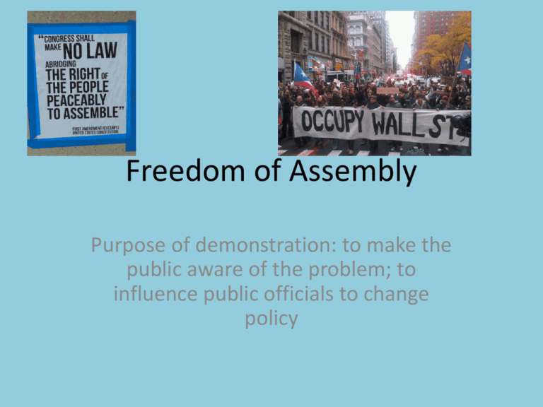 Freedom Of Assembly