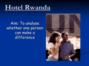 Hotel Rwanda - National Union of Teachers