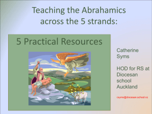 Teaching the Abrahamic Religions across the 5 strands