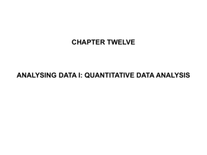 Chapter 12: Quantitative analysis