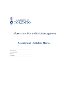 Privacy and Risk Assessment