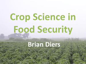 Crop Science in Food Security