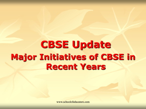 CBSE Update - School of Educators