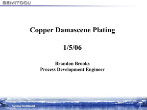 Lecture12.1 Copper Deposition (SemiTool)