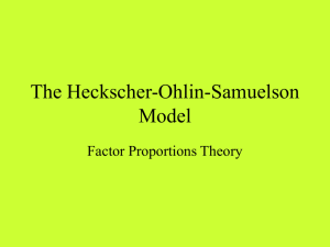 The Heckscher-Ohlin