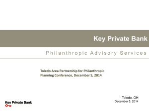 Key Private Bank: Philanthropic Advisory Services