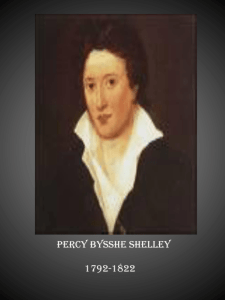Poems by Percy Bysshe Shelley Ozymandias I met a traveller from