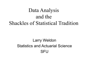 Data Analysis and the Shackles of Statistical Tradition