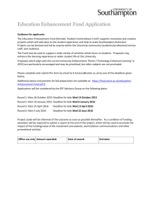 Education Enhancement Fund application form