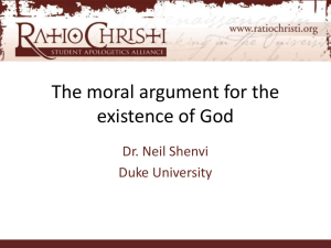 Why does a theoretical chemist think that morality is evidence for God?