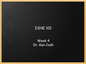 ISNE 101 - Ken Cosh