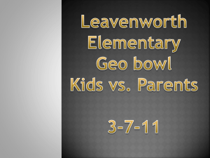 5th Grade Parents Vs. Kids Geo