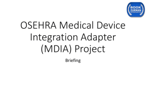 OSEHRA Medical Device Integration Adapter (MDIA) Project