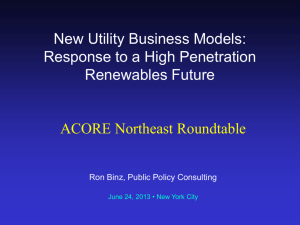New Utility Business Models