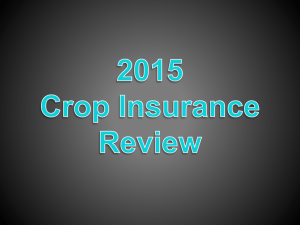 2015 General Crop Insurance