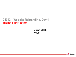 D4912 – Website Rebranding, Day 1 Impact clarification