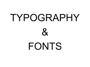 The font you choose reflects your personality.