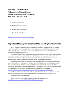 Monthly Communicator - State of New Jersey