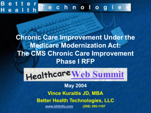 The CMS Chronic Care Improvement Phase I RFP