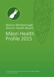 Nelson Marlborough DHB Maori Health Profile 2015